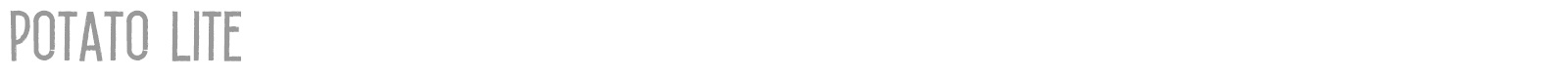 Potato Lite font preview